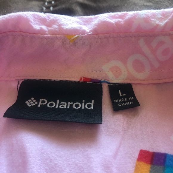 Polaroid short sleeve button up - Picture 3 of 3